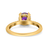 Art Deco Round Natural Stone Ring