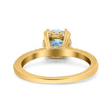 Art Deco Round Natural Stone Ring