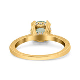 Art Deco Round Natural Stone Ring