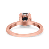 Art Deco Round Natural Stone Ring