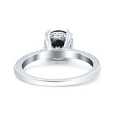 Art Deco Round Natural Stone Ring