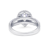 Vintage Style Pear Teardrop Natural Stone Ring