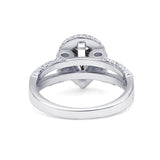 Vintage Style Pear Teardrop Natural Stone Ring