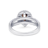 Vintage Style Pear Teardrop Natural Stone Ring