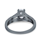 Oval Natural Stone Split Shank Ring