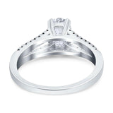 Oval Natural Stone Split Shank Ring