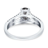 Oval Natural Stone Split Shank Ring