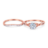 Two Piece Round Trinity Ring
