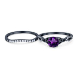 Two Piece Round Trinity Ring