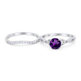 Two Piece Round Trinity Ring