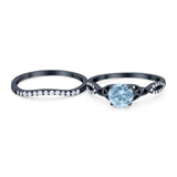 Two Piece Round Trinity Ring