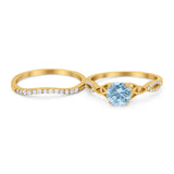 Two Piece Round Trinity Ring