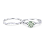 Two Piece Round Trinity Ring