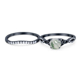 Two Piece Round Trinity Ring