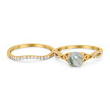Two Piece Round Trinity Ring