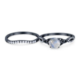 Two Piece Round Trinity Ring