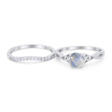 Two Piece Round Trinity Ring