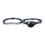 Two Piece Round Trinity Ring