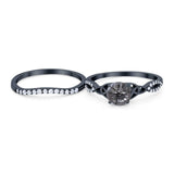 Two Piece Round Trinity Ring