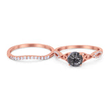 Two Piece Round Trinity Ring