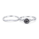Two Piece Round Trinity Ring