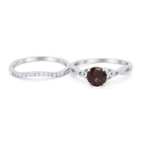Two Piece Round Trinity Ring