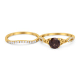 Two Piece Round Trinity Ring