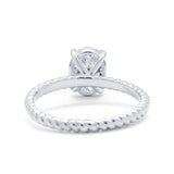 Oval Natural Stone Braided Twisted Ring