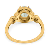 Oval Halo Split Shank Twisted Ring