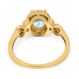 Oval Halo Split Shank Twisted Ring