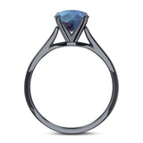 Oval Natural Stone Cathedral Ring