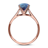 Oval Natural Stone Cathedral Ring