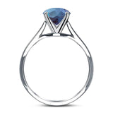 Oval Natural Stone Cathedral Ring