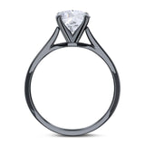 Oval Natural Stone Cathedral Ring