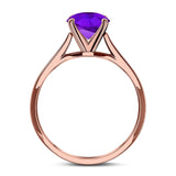 Oval Natural Stone Cathedral Ring