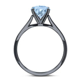 Oval Natural Stone Cathedral Ring