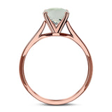 Oval Natural Stone Cathedral Ring