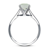 Oval Natural Stone Cathedral Ring
