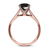 Oval Natural Stone Cathedral Ring