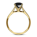 Oval Natural Stone Cathedral Ring