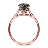Oval Natural Stone Cathedral Ring