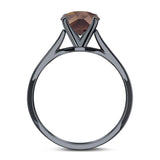 Oval Natural Stone Cathedral Ring