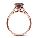 Oval Natural Stone Cathedral Ring