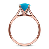 Oval Natural Stone Cathedral Ring