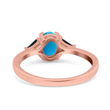 Three Stone Oval Natural Stone Trio Ring