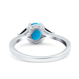 Three Stone Oval Natural Stone Trio Ring