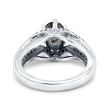 Two Tone Oval Natural Stone Ring