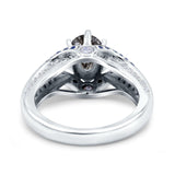 Two Tone Oval Natural Stone Ring