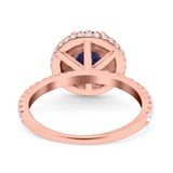 Art Deco Round Natural Stone Ring