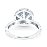 Art Deco Round Natural Stone Ring